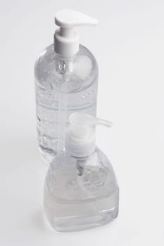 Close_up of liquid soap dispensers