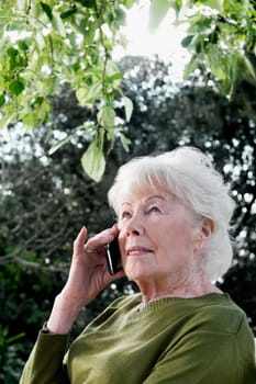 Woman talking on mobile phone