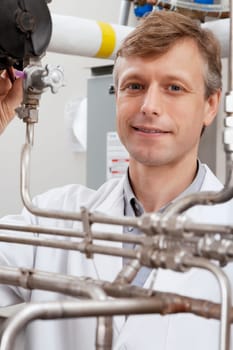 Doctor researching in a laboratory