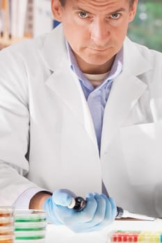 Doctor researching in a laboratory