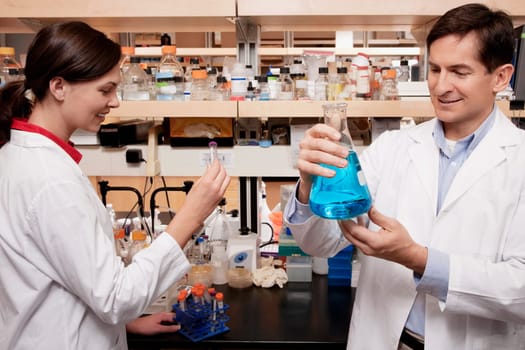 Doctors researching in a laboratory