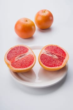 Close_up of grapefruits