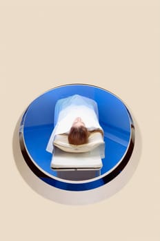 Patient going through an MRI scan