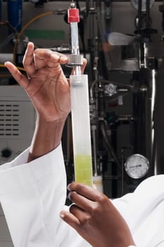 Female doctor researching in a laboratory