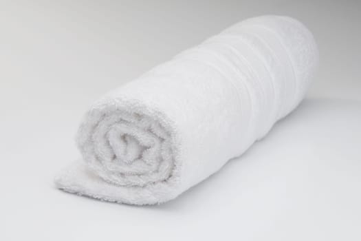 Close_up of a rolled up towel