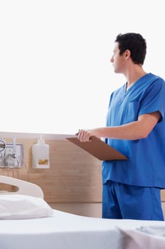 Doctor holding a clipboard