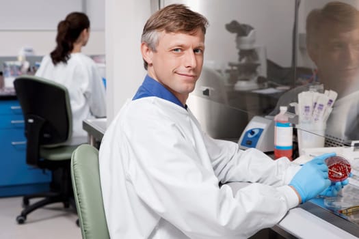 Doctors researching in a laboratory