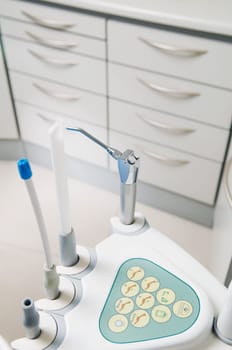 Dental equipments in an examination room