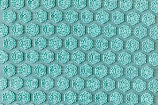 Massage acupuncture rug. Alternative china medicine, mat with needles.