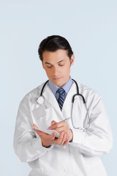 Doctor writing a prescription