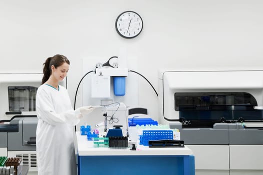 Female doctor researching in a laboratory