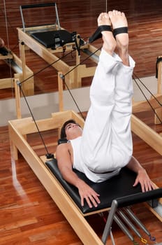 Man exercising in a gym