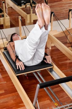 Man exercising in a gym