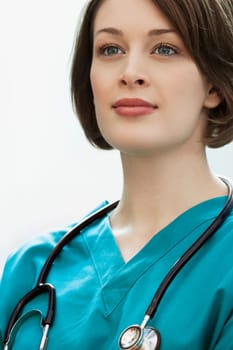 Close_up of a female doctor