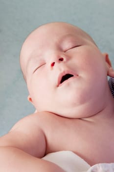 Close_up of a baby sleeping