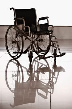 Wheelchair in a hospital