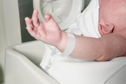 Newborn baby in a hospital