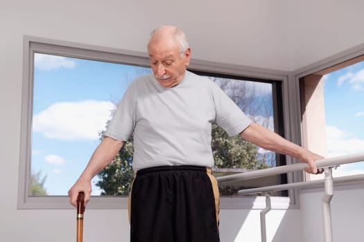 Man walking with a cane