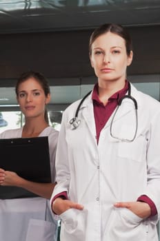 Portrait of a female doctor and a nurse