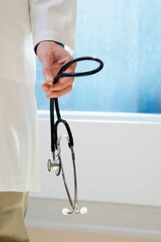 Doctor holding a stethoscope