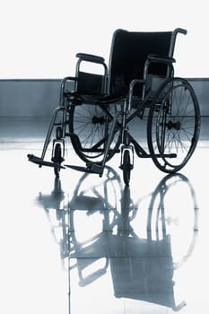Wheelchair in a hospital
