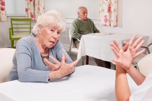Woman receiving physical therapy in a rehabilitation center