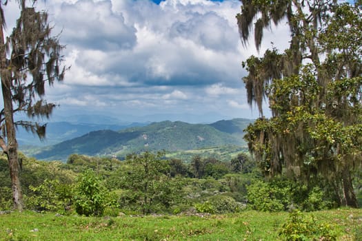 Nature and landscape of national park Miraflor in Nicaragua, Latin America. Beauty in nature.