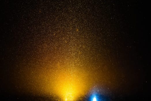 The starry sky above the fire. Night sky