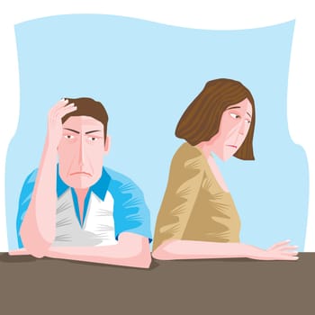 Close-up of a man and woman