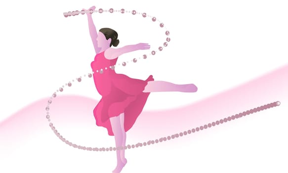 Ballerina dancing