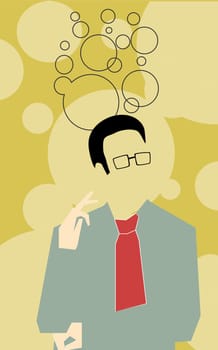 Businessman thinking
