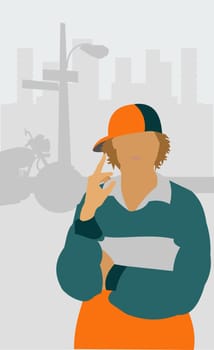Man standing on the street