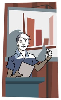 Man giving a presentation