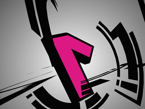 Number 1 on a gray background