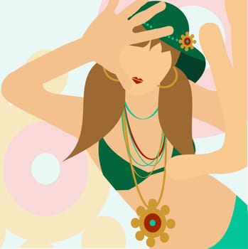 Woman gesturing with her hands