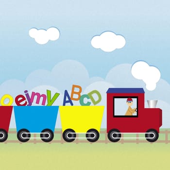 Alphabets in a train