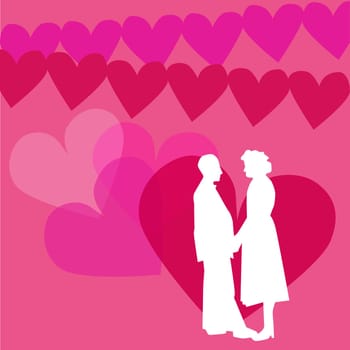 Man and a woman standing together
