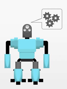 Close-up of a robot