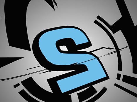 Number 2 on a gray background