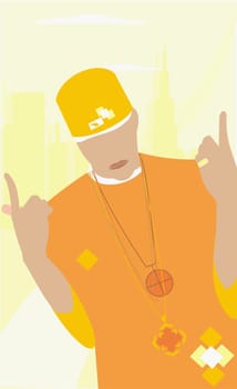 Man gesturing with his hands