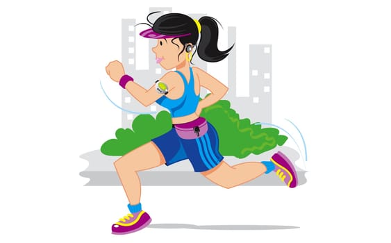 Girl running