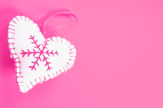 Close_up of a heart shaped cushion