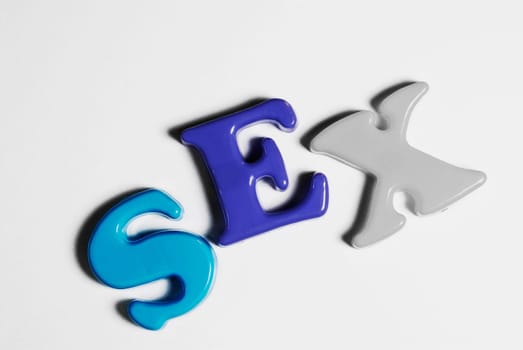 Close_up of the word sex