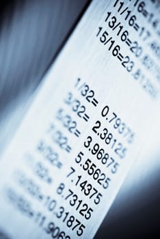 Close_up of mathematical symbols
