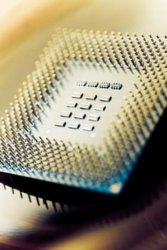 Close_up of a mother board