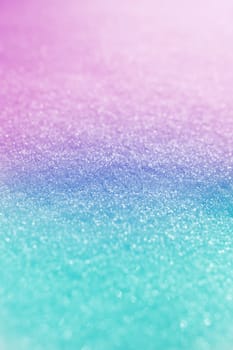 Blurred colored snow. Glitter bokeh. Background or texture. High quality photo