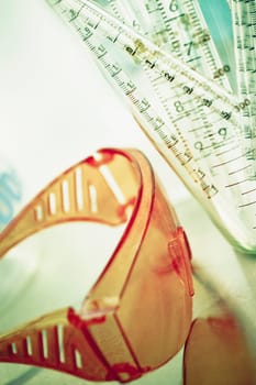 Close_up of laboratory equipments