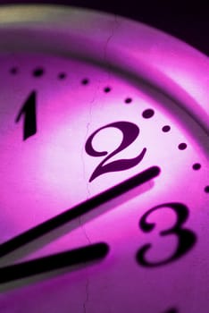 Close_up of a wall clock