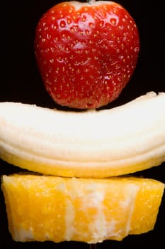 Close_up of stacked fruits