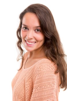 Studio shot of a beautiful young casual woman